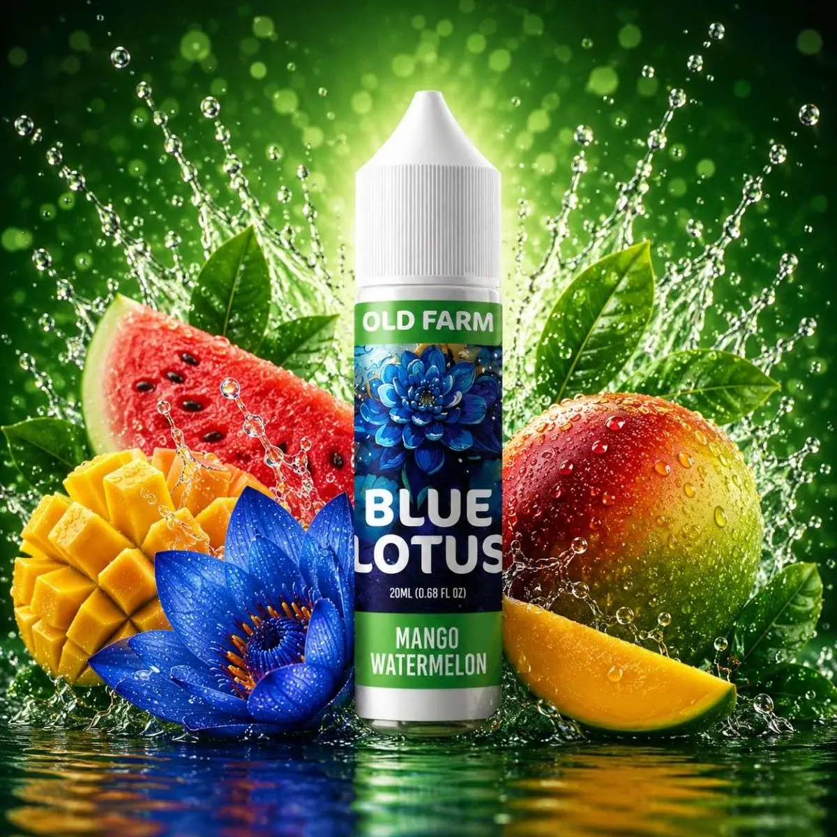 Old Farm Blue Lotus Mango Watermelon 20mL Premium Botanical Extract